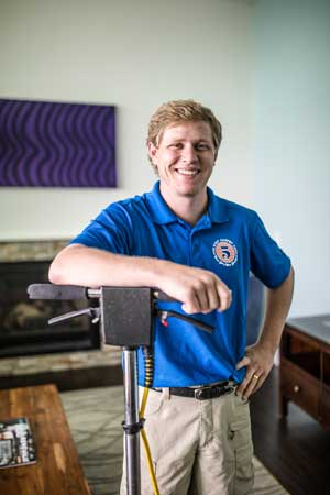 Garrett Finney portrait for Five Step Carpet Care